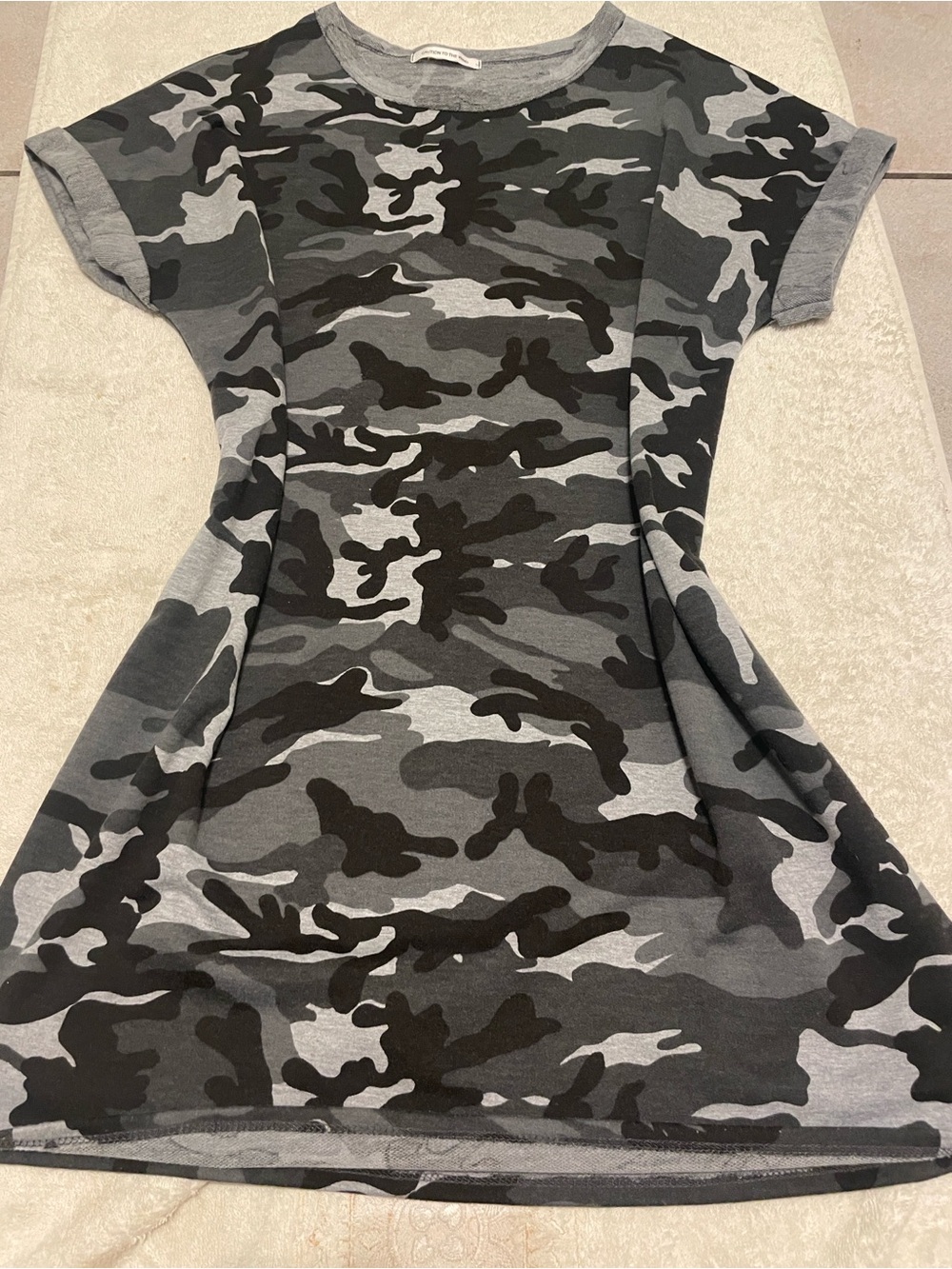 Caution To The Wind Camouflage Dress